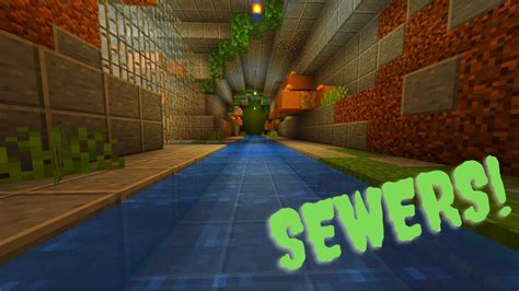 How To Build Super Easy Sewers In Minecraft Tutorial Youtube