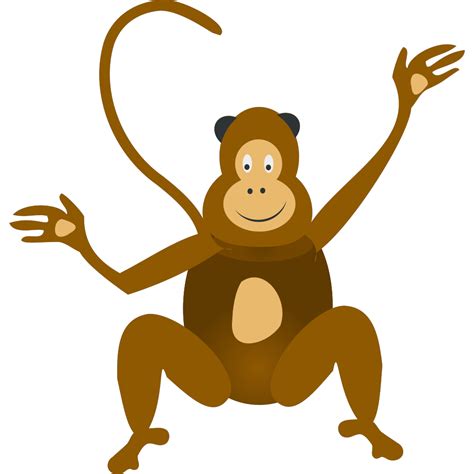 Brown Happy Monkey Png Svg Clip Art For Web Download Clip Art Png