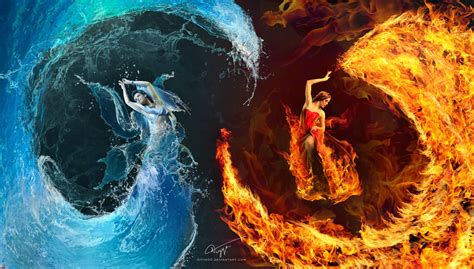 Fire And Water By Niyya00 On Deviantart