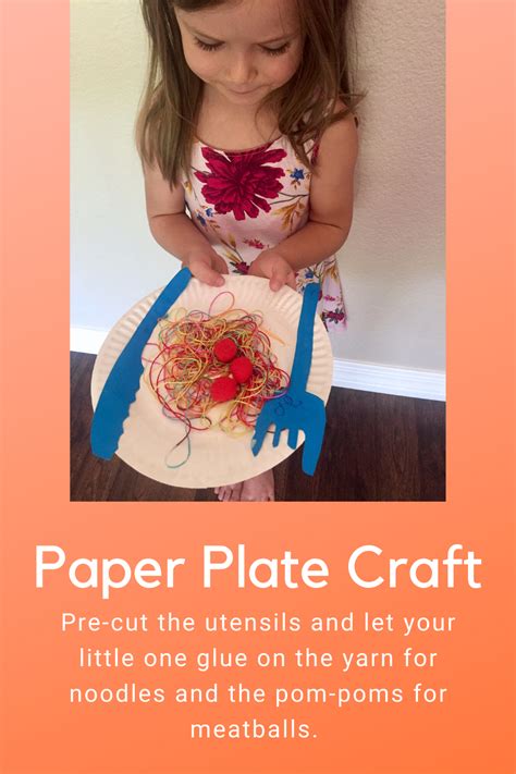 Easy Paper Plate Craft For Toddlers And Preschoolers Spaghetti And