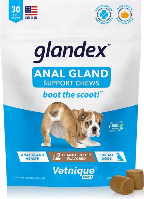 Vetnique Labs Glandex Anal Gland Support With Pumpkin Probiotics