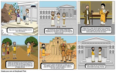 the story of oedipus storyboard by cd163314