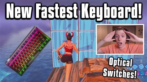 Trying The New Fastest Keyboard On Fortnite Better Than Apex Pro