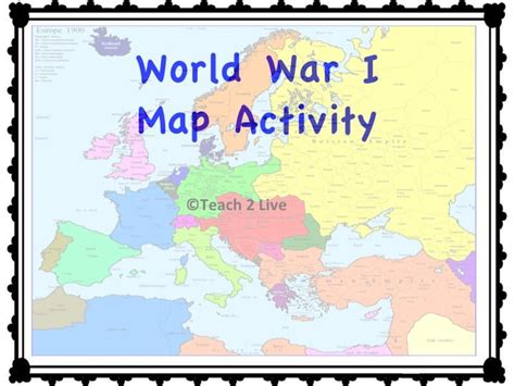 World War 1 Map Of World