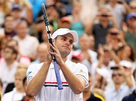tearful andy roddick bids farewell after us open defeat the independent the independent