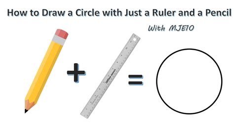 How To Draw A Circle With Just A Ruler And A Pencil Youtube