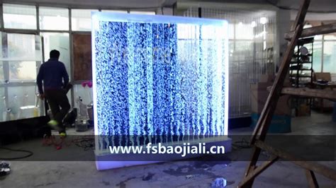Qube rgb color changing flexible panel. dancing colorful RGB LED water panel bubble wall fountain ...