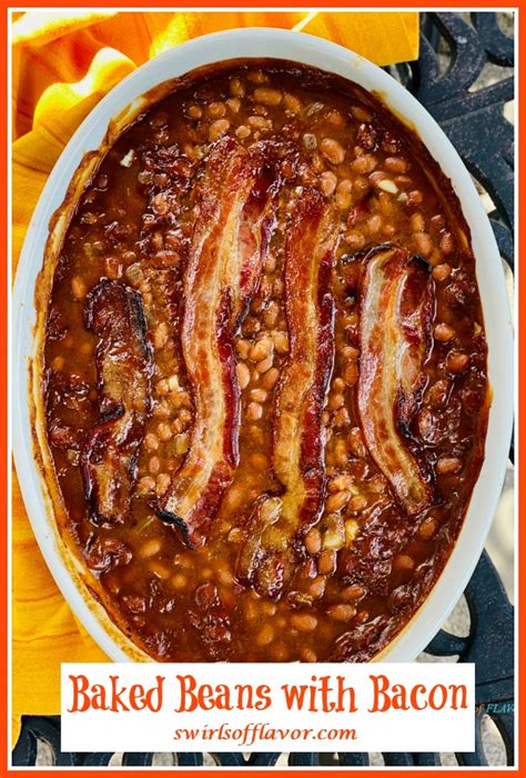Baked Beans With Bacon Swirls Of Flavor