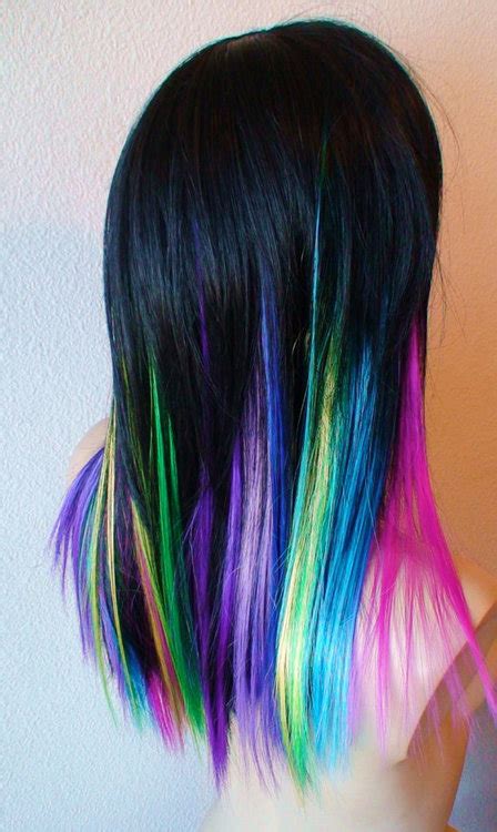Full Rainbow Andor Rainbow Highlights Hair Styles Request And Find