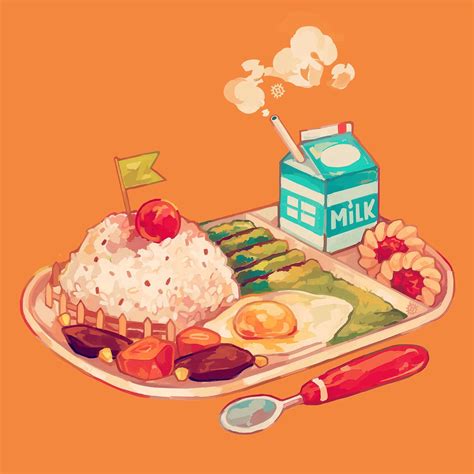 Pin By Sakura 🌸 On Anime Food Food Illustration Art Food