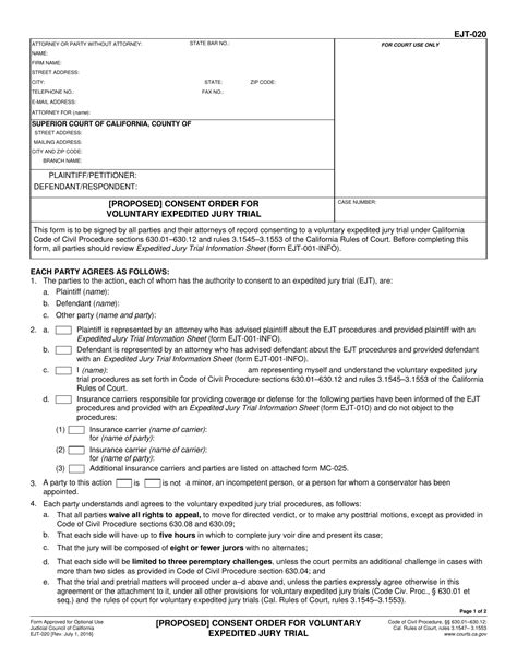 Form Ejt 020 Fill Out Sign Online And Download Fillable Pdf California Templateroller