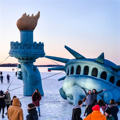 Lady Liberty The Inflatable Statue Of Liberty Made A Trium Flickr