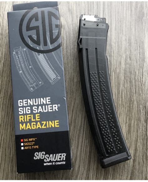 Sig Sauer Mpx 30 Round Magazine Gen Ll 9mm Mag Mpx 9 30 Km Black Wolf