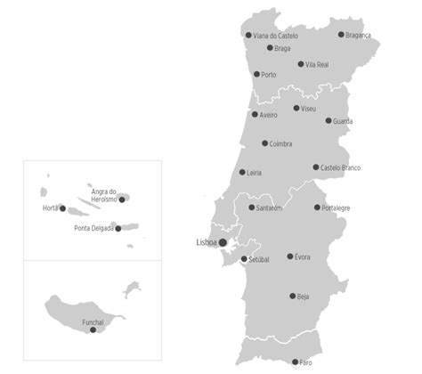 Fully editable flag map of portugal. Destinos | www.visitportugal.com
