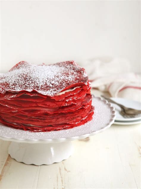 Red Velvet Crepe Cake Completely Delicious