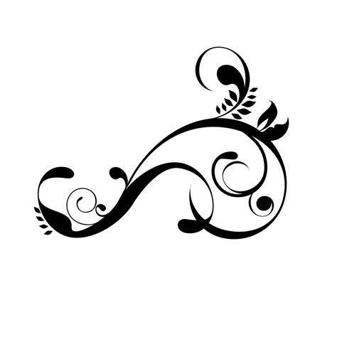 Download 13 Vector Heart Flourishes Images - Heart Outline Clip Art Free, Decorative Flourish Vector and ...