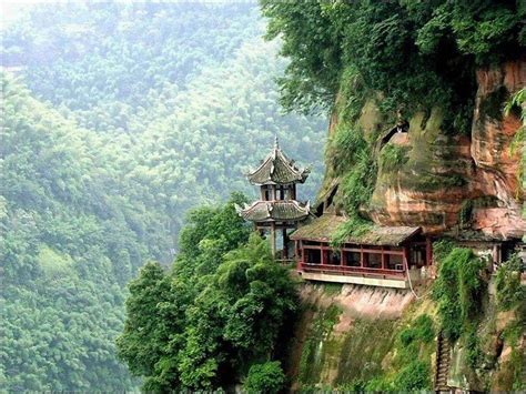 Chinese Temple In The Mountains Hd Wallpapers Top Free Chinese Temple