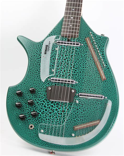 2002 Jerry Jones Master Sitar Green Gator Guitars Electric Semi