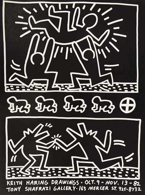 Keith Haring Keith Haring Lithograph 1982 Keith Haring Prints For Sale At 1stdibs