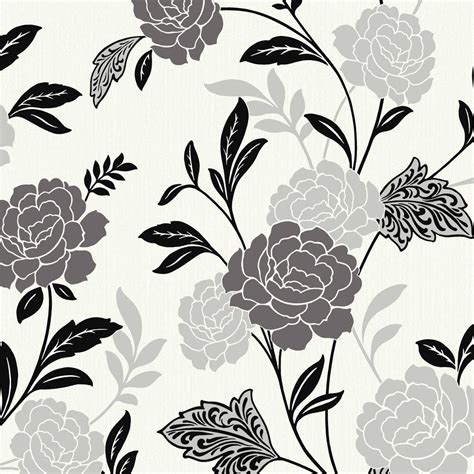 Arthouse Carla Floral Rose Pattern Wallpaper Glitter Motif