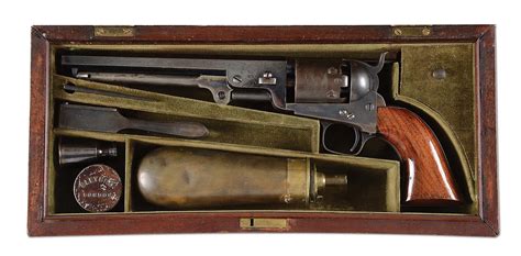 A Fine Cased London Colt 1851 Navy Percussion Revolver Auktionen