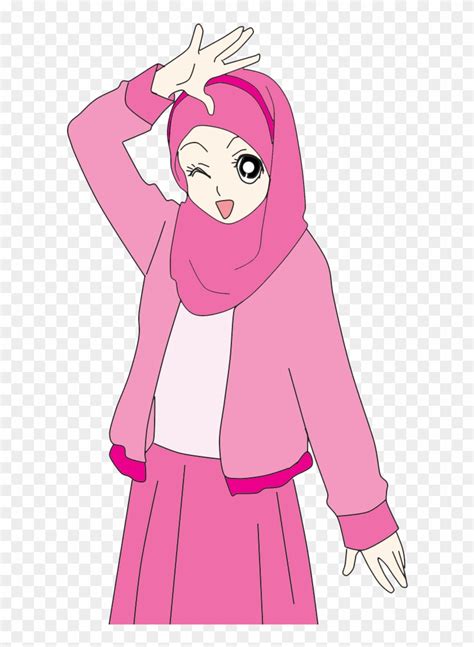 Cute Muslimah Doodle Hijab Cartoon Clipart 3673699 Pikpng Lihat