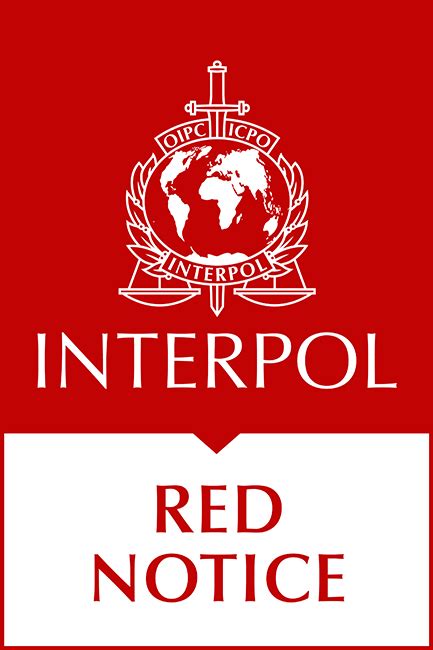 An interpol red notice alert provided in 2015 put four corporate executives and two former officials in 2006, interpol issued over 2,800 red notices — more than twice as many as the year before the sept. View Red Notices