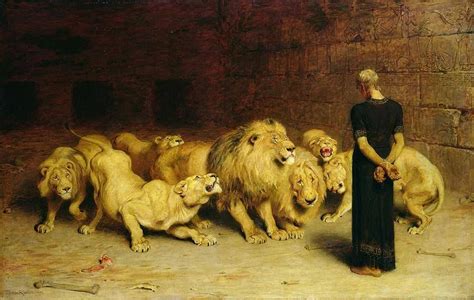 Daniel In The Lions Den 1872 Oil On Canvas Briton Rivière 1840