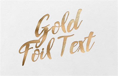 Medialoot Gold Foil Font Text Effect Kit Photoshopactionsgold In