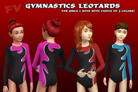 The Sims 4 Fv Gymnastics Competition Leotards 2 Frankvjecys Blog