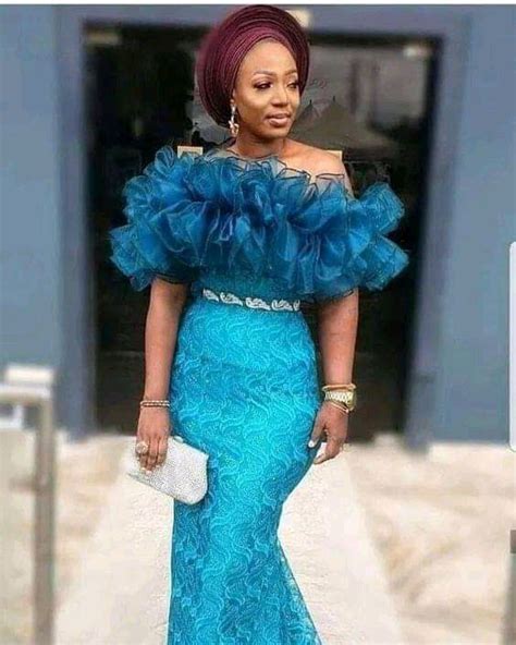 30 Gorgeous Aso Ebi Styles For Your Owanbe This 2020 Stylish Naija Nigerian Lace Styles Dress