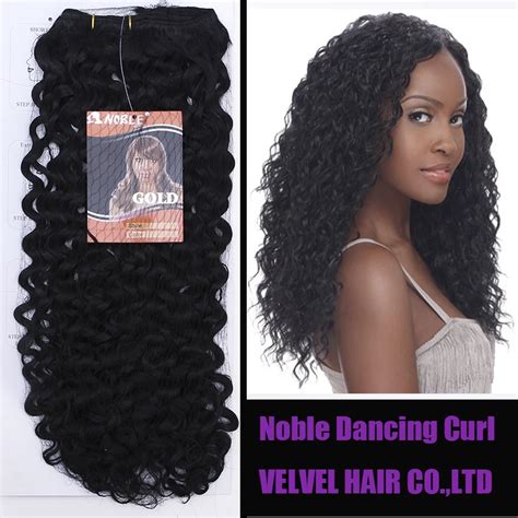 1pc Free Shipping Noble Gold Synthetic Hair Dancing Curl 18 Color1 Premium Synthetic Afro Curly