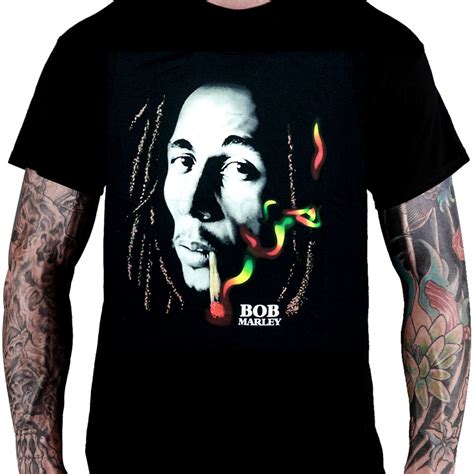 Camiseta Bob Marley Heavy Metal Rock