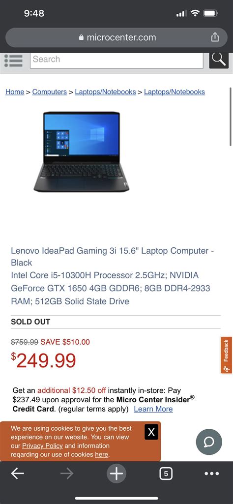 Did anyone else see this deal microcenter? Insane price! : r/GamingLaptops