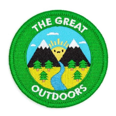 The Great Outdoors Made With Embroidery Thread On Cotton Twill With