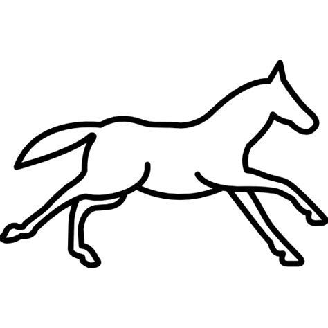 Step 2 now we draw the outline of the horse head. Running Horse Outline | Free download on ClipArtMag
