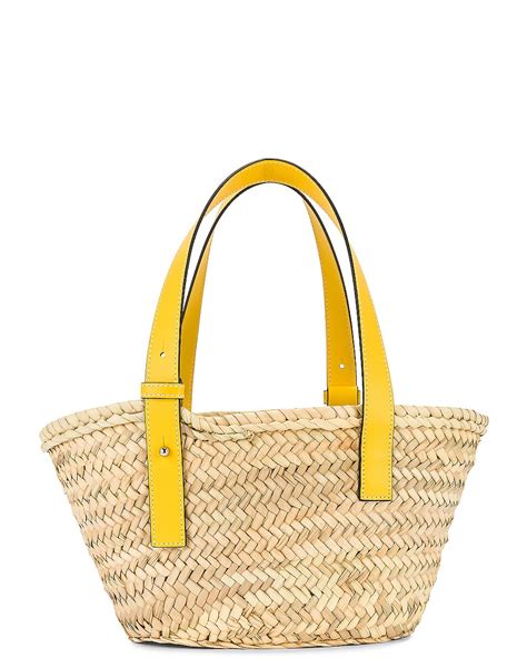 Loewe Basket Small Bag In Yellow Fwrd