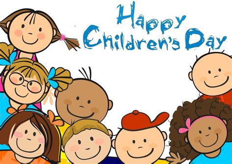 It also celebrates the importance of protecting the rights. Happy Childrens Day Cartoon Art Image