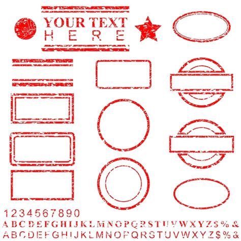 Premium Vector Vector Template Rubber Stamp Effect For Your Element