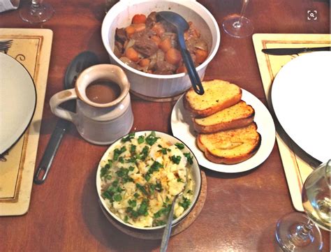 How to boil potatoes on the stove. Danish Beef Goulash with gravy, smashed potatoes topped ...