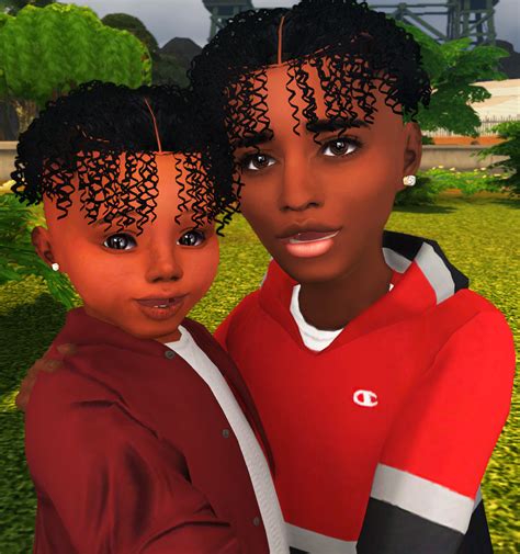 Ebonix Kiddie Hair Pack Sims 4 Hair Male Sims 4 Black Hair