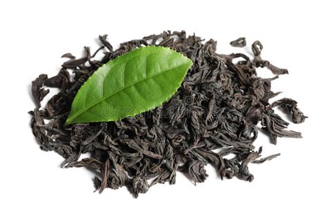 Dry And Fresh Tea Leaves Isolated Stock Photo Image Of Pile Foliage