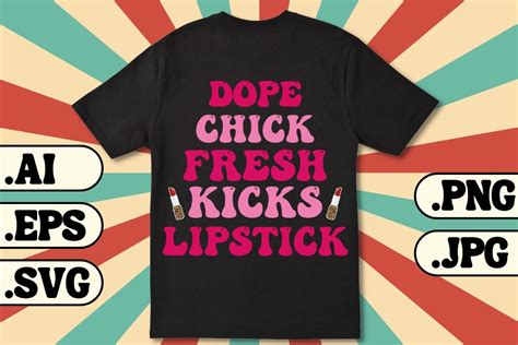 Dope Chick Fresh Kicks Lipstick Graphic By Designs By Bram · Creative