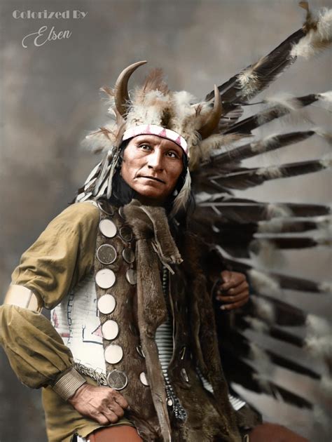 Little Horse Oglala Sioux Tribe 1899 Rcolorization