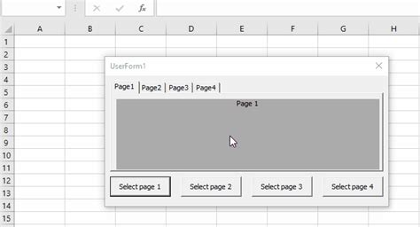 Vba Userform Using A Command Button To Navigate To Another Page In Multipage Itecnote
