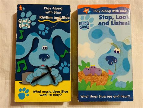 Blues Clues VHS Tapes Stop Look Listen Rhythm And Blue EBay
