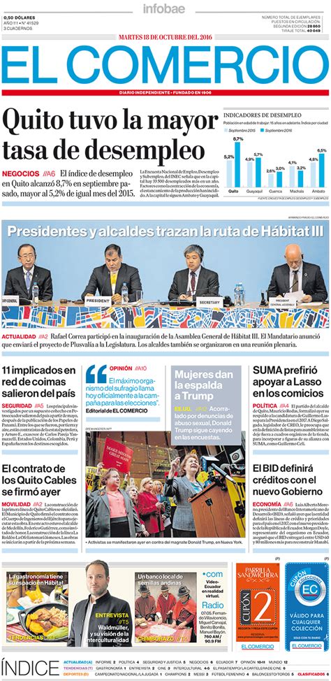 El Comercio Ecuador Martes 18 De Octubre De 2016 Infobae