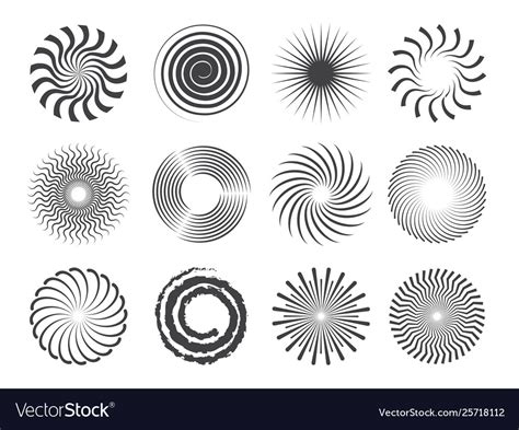 Spiral Design Circles Swirls And Stylized Vector Image