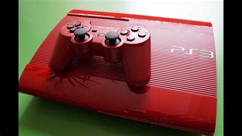 Red Ps3 Slim With Games Top Brand