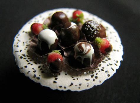 Miniature Chocolate Truffles Pictures Of Food Items Polymer Clay